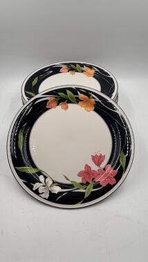 Vintage Sango #3665 Allure Dinner Plates made in Korea ~ 10.34”~ set of 6